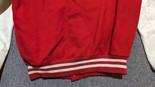 Vintage Wool Leather Varsity Letterman Jacket Davenport West Iowa Delong - Picture 10 of 17