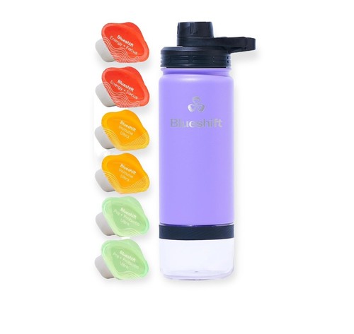 Blueshift Shaker Bottiglia Bianco Sidekick 18 Oz. Bottiglia miscela acqua neve OC9 - Foto 6 di 13
