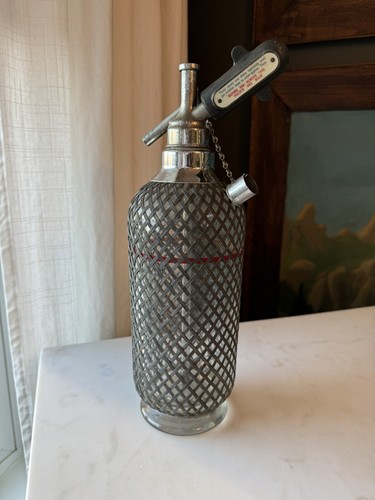 Vintage Sparklets Soda Wasser Selters Spender Glas Siphon