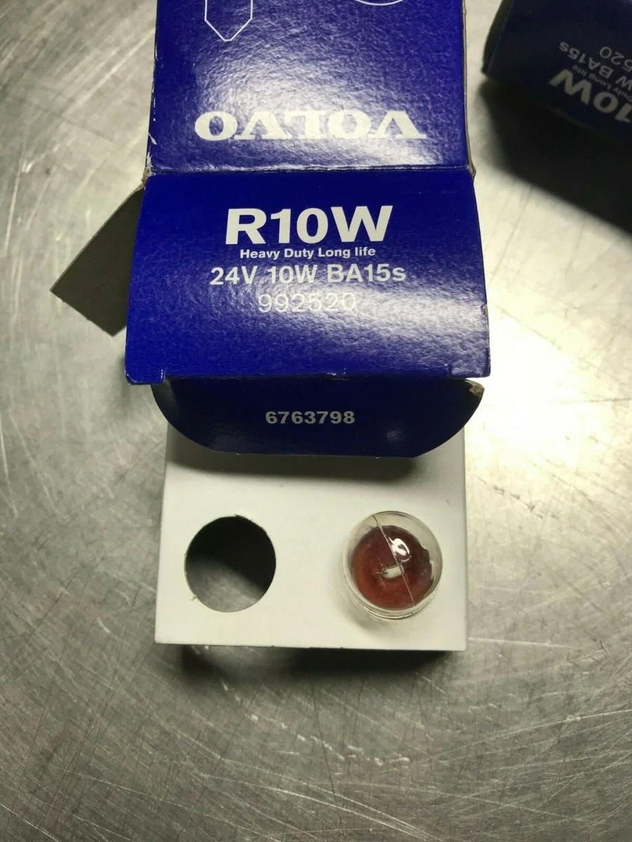 992520 GENUINE Volvo R10W BULB 24V 10W BA15s QTY of 2 Bulbs 