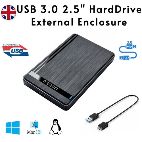 USB 3.0 SATA External Hard Drive Case 2.5 Inch Enclosure Caddy HDD SSD Box Color - 第 21/22 張圖片