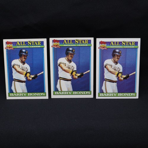 Lotto 14 carte Barry Bonds - 1990 Topps Bowman Studio Leaf Score inserto mazzo superiore - Foto 4 di 11