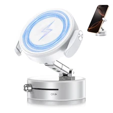  360 Vacuum Magnetic Phone HolderSuction Cup Stand Foldable Folding Car Mount