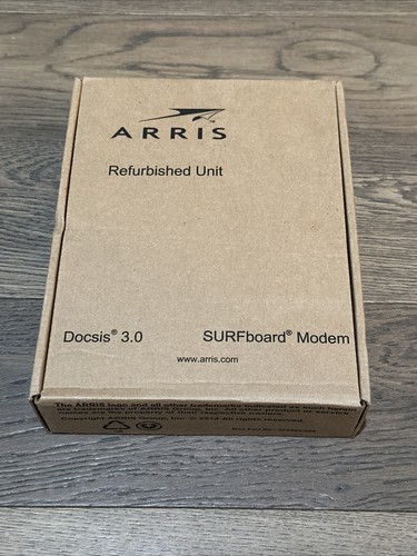 WHITE ARRIS SURFboard SB6190 DOCSIS 3.0 32 x 8 Gigabit Cable Modem 1 Gbps