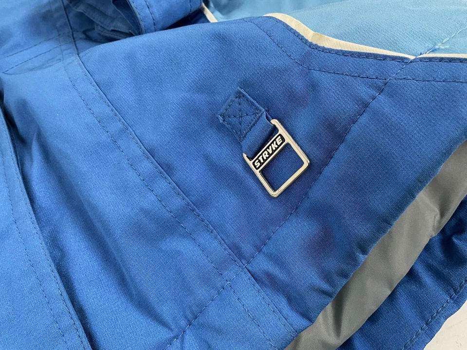 Chaqueta para mujer Stryke by Spyder talla 10 abrigo azul poli nailon cremallera completa YGI I3-34 Foto 4 de 4