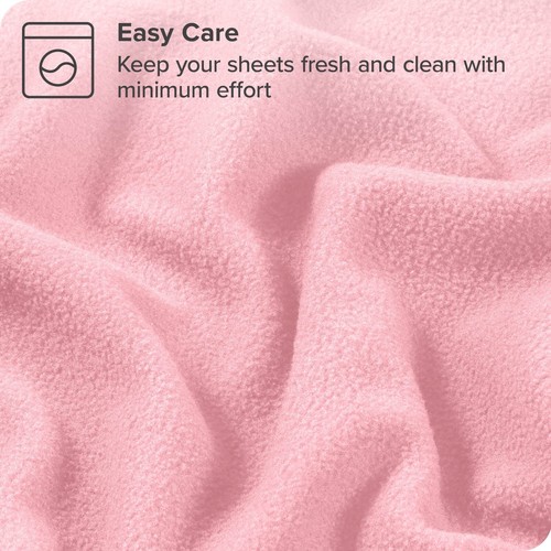 Super Soft Fleece Sheet Set - Deep Pocket, Cozy All-Season from Bare Home - Picture 65 of 96
