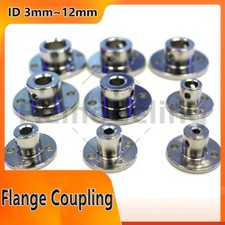 Flange Rigid Shaft Coupling Coupler Collar Clamp Bracket ID 3~12mm Joint Connect