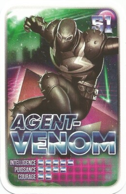 MARVEL SUPER HEROS LECLERC KARTE 2021 ENTHÜLLT DEINE MACHT AGENT VENOM NR. 51 #CKDB
