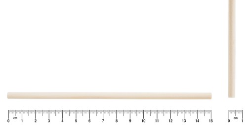 Barras redondas de madera VBS, 100 piezas, aprox. 15 cm, Ø 5 - 6 mm - Imagen 3 de 4