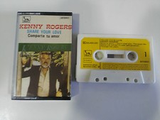 Kenny Rogers Share Your Love Cassette Tape Liberty 1981 Spanish Ed Paper