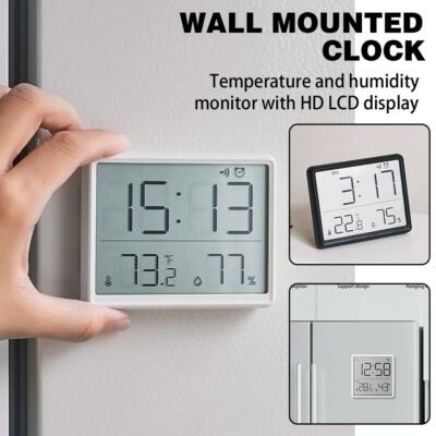 Ultra Thin Electronic Clock Simple Digital Clocks Wall Mounted Lot Disply ...