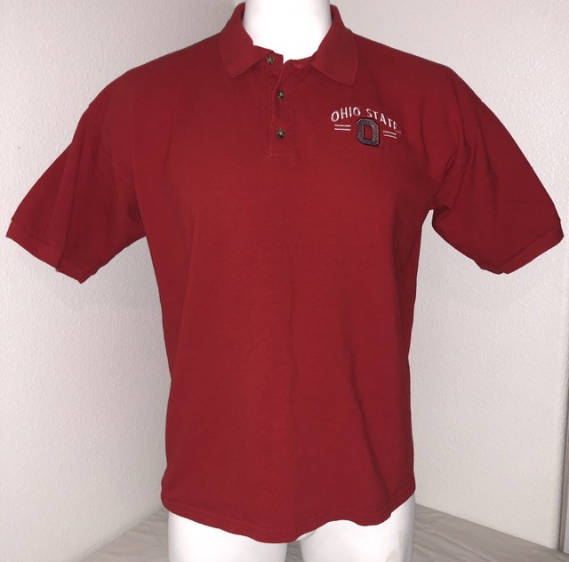 Ohio State Buckeyes, Mens Red Golf Polo Shirt XL | eBay