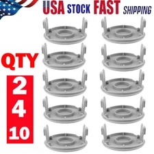 2/4/10pcs Gray Grass Eater Spool Cap Covers For Hyper Tough HT19-401-003-06 USA