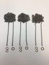 Set of 3 ANTIQUE FINISH Cuckoo Clock Chains, Hooks, Rings( REGULA 25-35-70 ) NEW