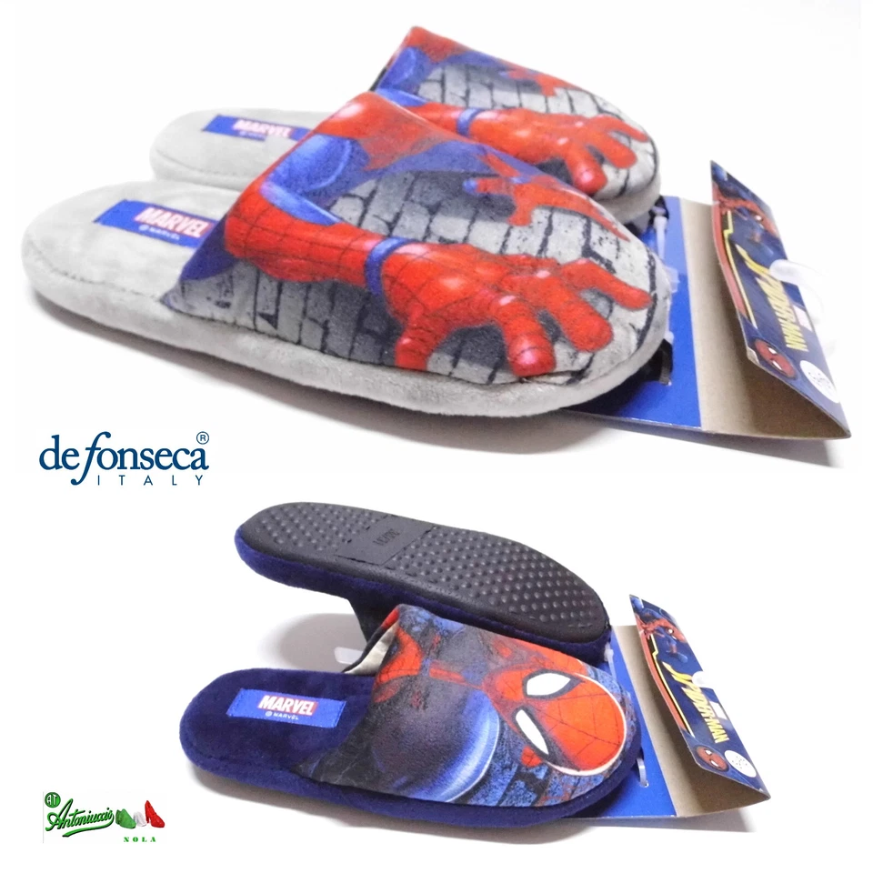 SPIDERMAN DEFONSECA pantofole ciabatte invernali personaggio ROMA K 891