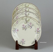 Rosenthal Continental CREMA DE IRIS DE ORQUÍDEA: Juego de 4 platos de pan y mantequilla EXCELENTE+