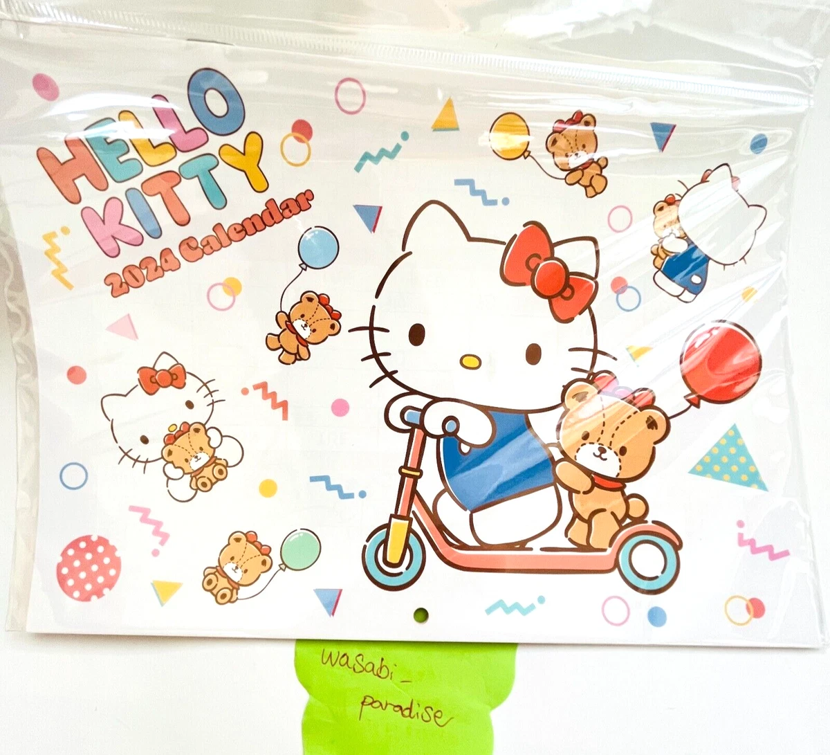 Hello Kitty Sanrio Wall Calendar 2024 Shipping from Japan NEW | eBay
