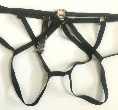 Sexy Bragas Cheekini Victorias Secret Negras Showstopper Talla L Junta Tórica con Tirantes - Imagen 7 de 12