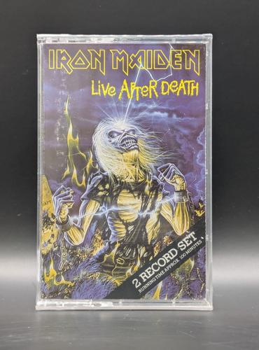 SEALED, Iron Maiden – Live After Death 4X2W-12441, Audio Cassette, US, 1985 - Picture 1 of 6