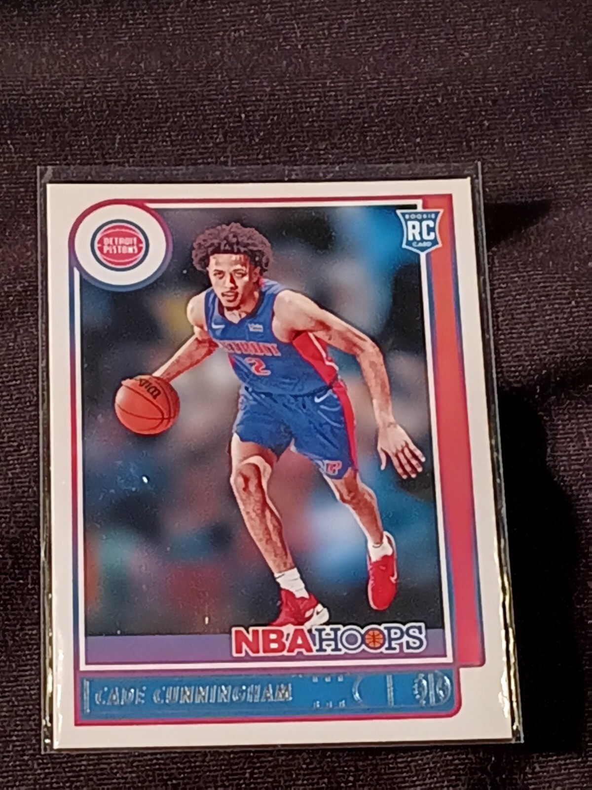 2021-22 Panini NBA Hoops - Rookies Blue #201 Cade Cunningham (RC)