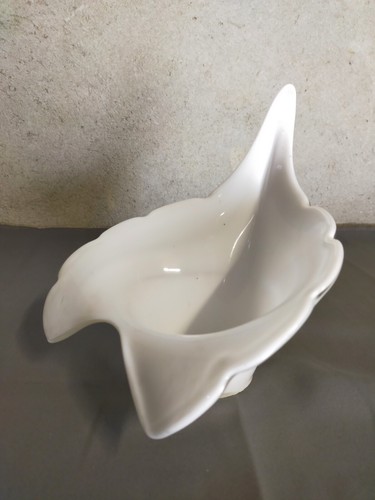 Tulipe vintage abat-jour blanc en verre soufflé Murano - Imagen 8 de 13