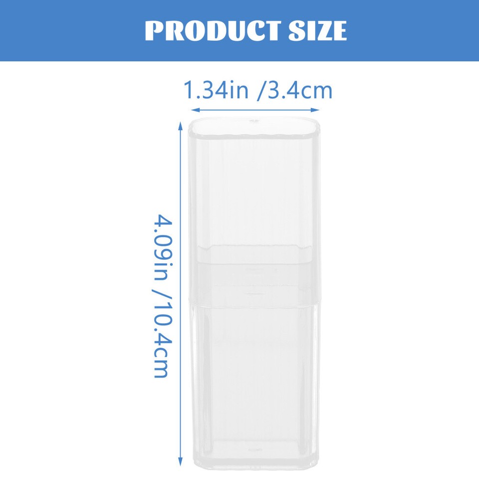 4 Pcs Toothpick Holder Travel Pocket Cotton Swab Storage Box eBay