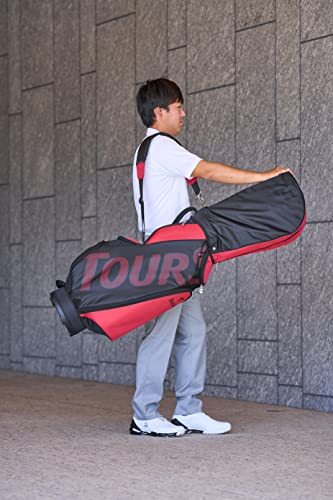 Bolso caddy BRIDGESTONE TOURSTAGE CBTV26 para hombre negro/rojo - Imagen 6 de 7