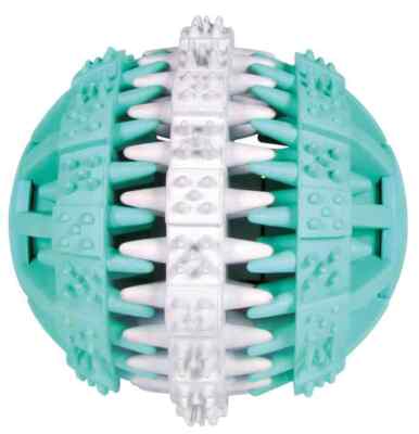 Denta Fun Ball Minzgeschmack Naturgummi Zahnfleisch Hunde Z�hne Spielzeug