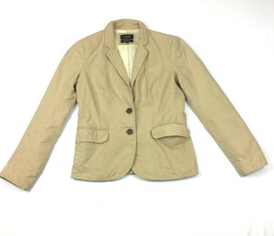 J-Crew-Womens-Schoolboy-Beige-2-Button-Blazer-Jacket-Size-0