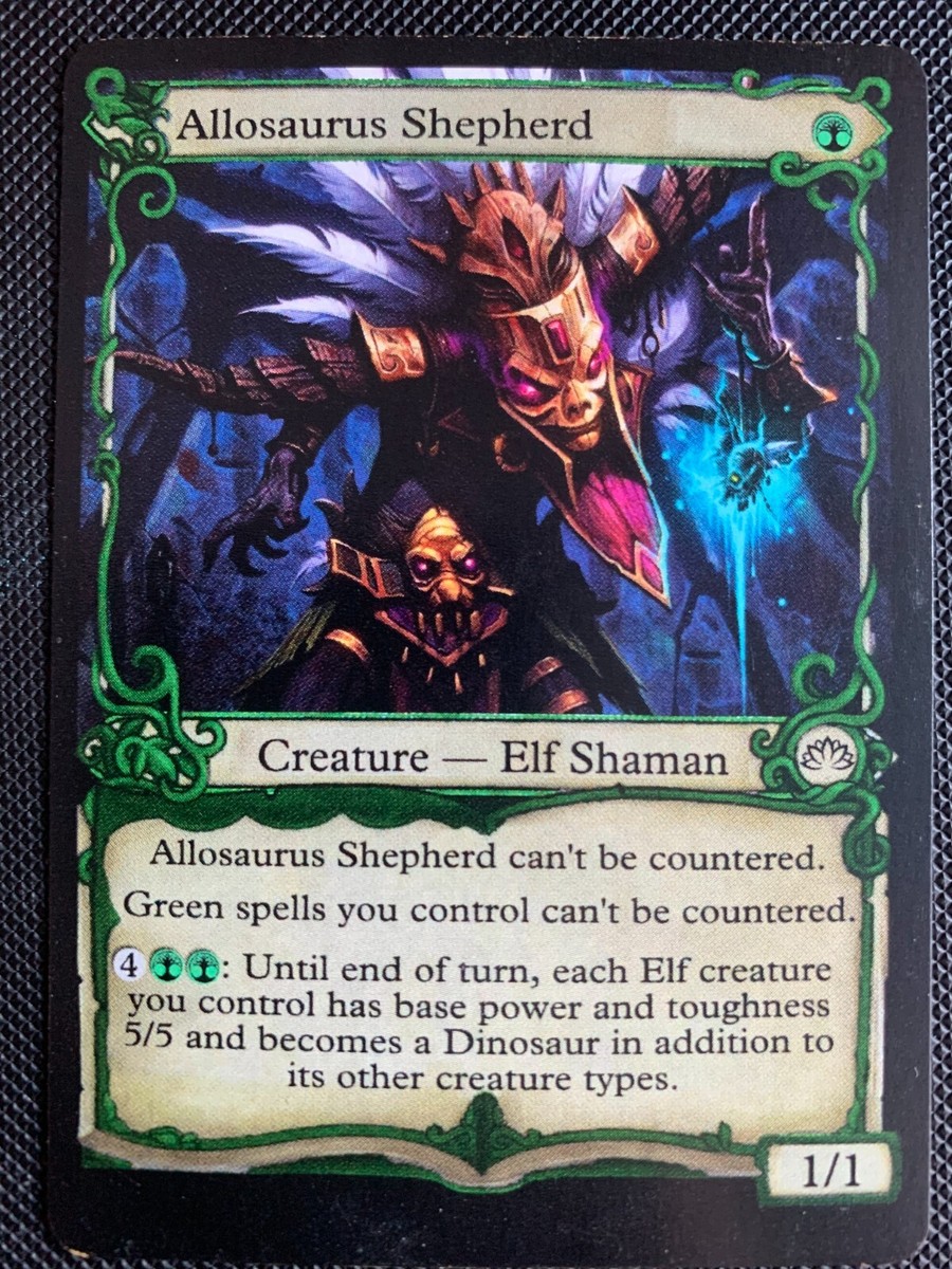 Allosaurus Shepherd - Altered Art - Commander - EDH - | eBay