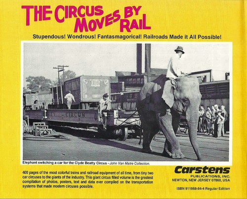 THE CIRCUS MOVES BY RAIL Model Railroad Pictorial History Soft Cover Book BKCR - Picture 2 of 2