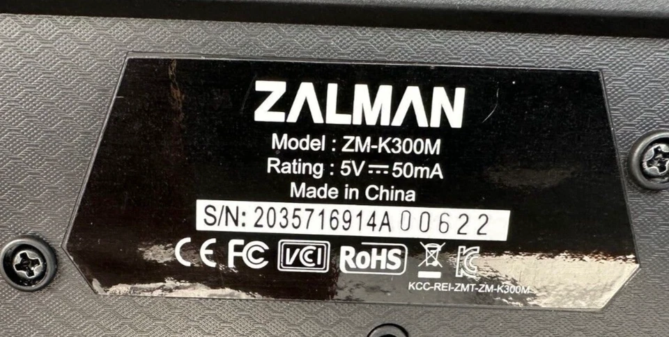 Gaming Tastatur Keyboard Zalman ZM-K300M Gebraucht - Bild 2 von 3