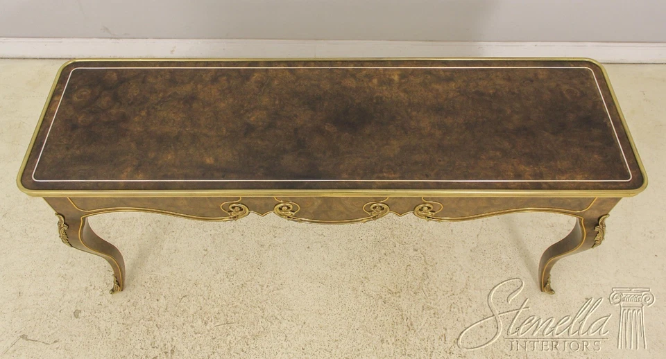 58263EC: MASTERCRAFT Mesa Sofá Francés Luis XV Nogal Foto 3 de 4