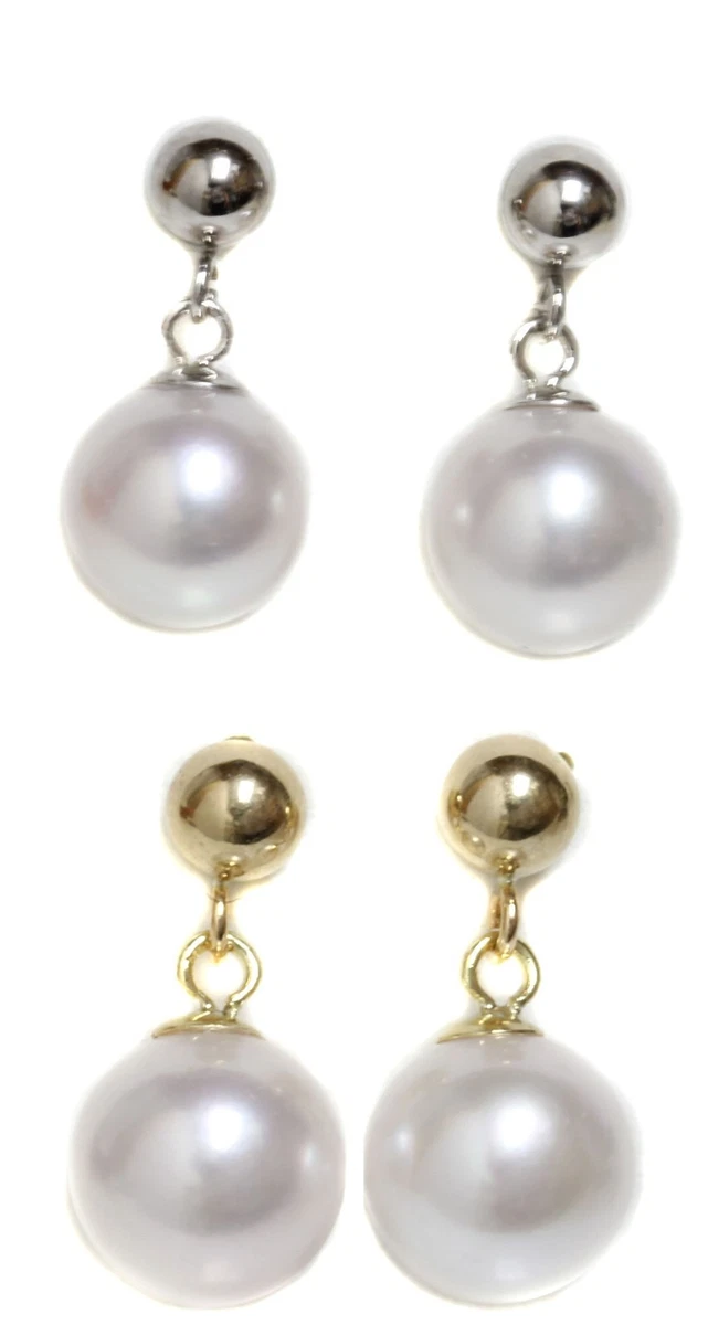 Orecchini Di Lusso Perle Bianche In Oro Giallo | Acquisti Online Su - Foto 8