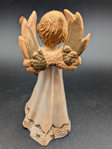 Vintage Depose Italy Fontanini 4.5" Angel Playing Lute #164 Spider Mark Figurine - Picture 4 of 9