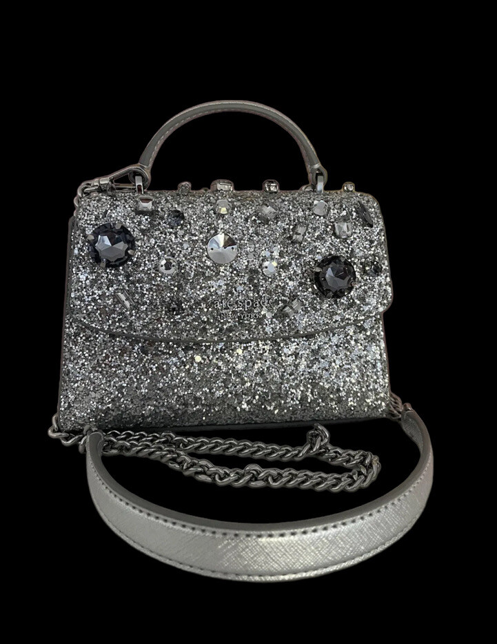 NWT KATE SPADE DARCY TOP HANDLE JEWELED MICRO SATCHEL / CROSSBODY