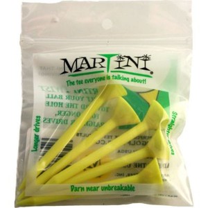Lot-of-20-YELLOW-Authentic-Martini-Golf-Tees-4-pack-special