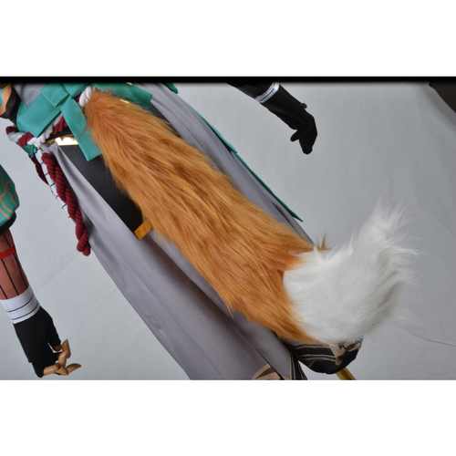 Game Genshin Impact Gorou Anime Suit Men's Cosplay Costumes Jumpsuit Props Tails - Picture 22 of 26