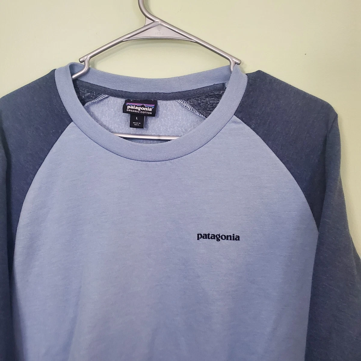 Patagonia Men s Size Large P 6 Logo Lightweight Crew Sweatshirt Organic Cotton