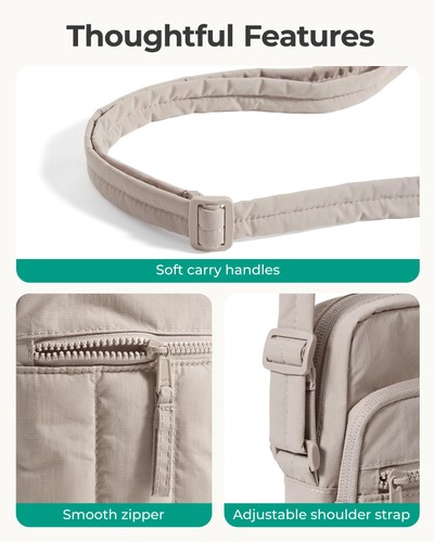 BAGSMART Petits Sacs à Bandoulière pour Femme, Téléphone Portable Sac à Bandoulière pour Voyage... - Photo 5 sur 7