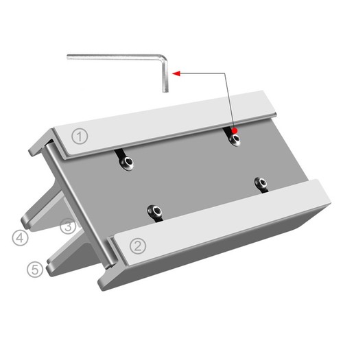 Vertical Laptop Stand 3 Slots Orderly Storage Width Adjustment Laptop Organiz CB - Afbeelding 10 van 18