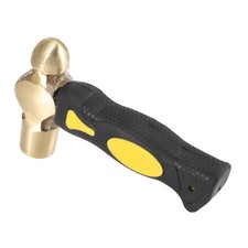 1 funt Mosiądz Metal Stempel Młotek Podwójna twarz Mallet KöPfe Mosiądz H8761