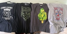 Wrestling T’s Lot Of 4 3XL Honky Tonk Man Big Boss Jake The Snake Sgt S WWF WWE