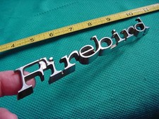 Vintage Original Pontiac Firebird Metal Chrome Emblem Nameplate Trim Badge Nos