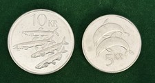 1996 10 & 5 Kronur Iceland Excellent Condition