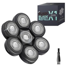 Electric Razor Replacement Blades, 7 Heads Wet Dry Beard Shaver Replacement B...