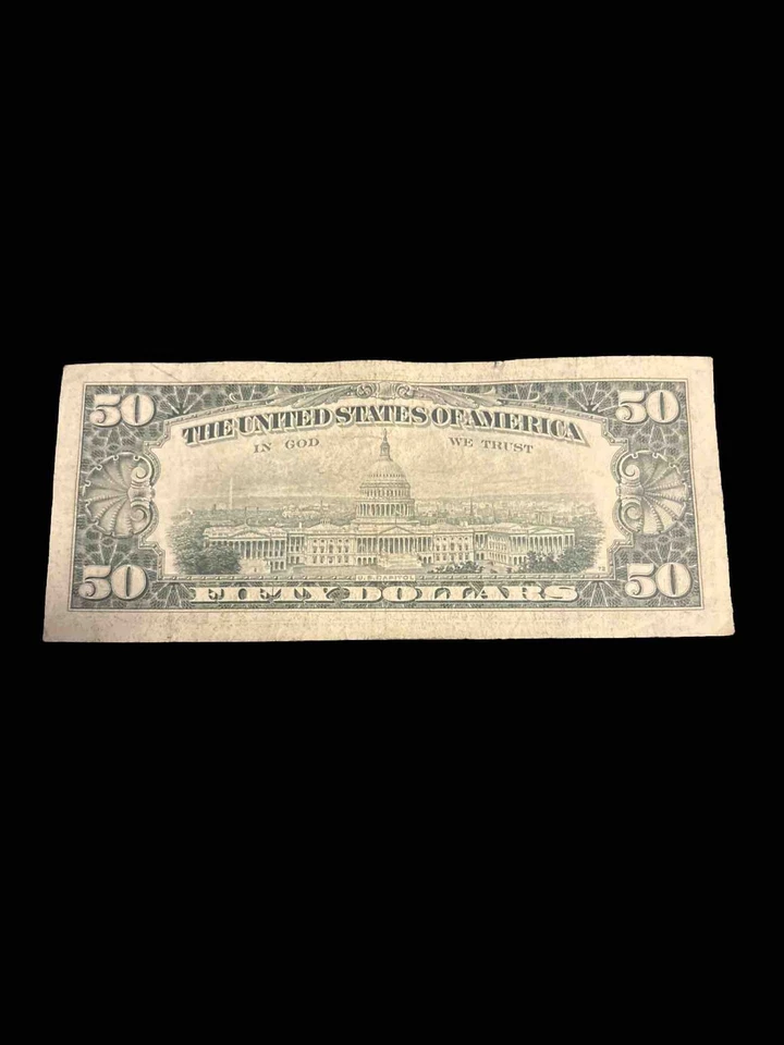 Circulated Star Note-  $50 Bill (Fifty Dollar Bill) - 1977 - Image 2 of 2