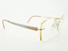 Silhouette 5555 Eyeglasses FRAMES 7000 Matte Silver ..[]17-135 Pink L534