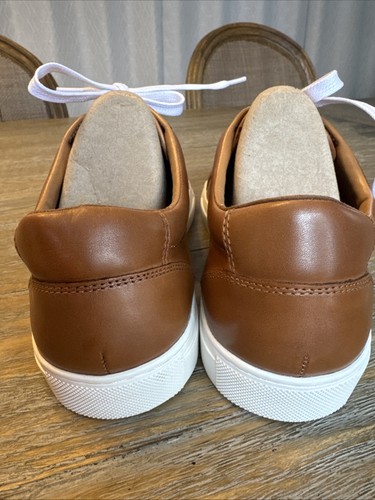 The Men’s Store At Bloomingdale’s Size 12 Tan Leather Sneaker Shoes New - Bild 4 von 9