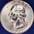 1957-P Washington Quarter 90% Silver Choice BU